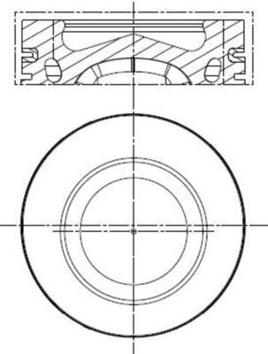 Kolben - 028 PI 00140 000 MAHLE