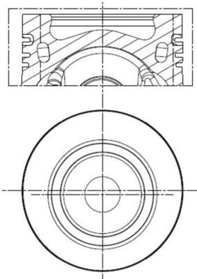 Piston - 028 PI 00154 000 MAHLE