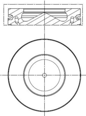 Kolben - 081 PI 00113 001 MAHLE