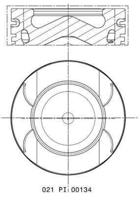 Piston - 021 PI 00134 000 MAHLE