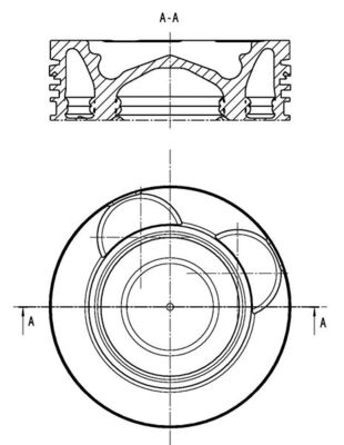 Kolben - 061 PI 00141 000 MAHLE