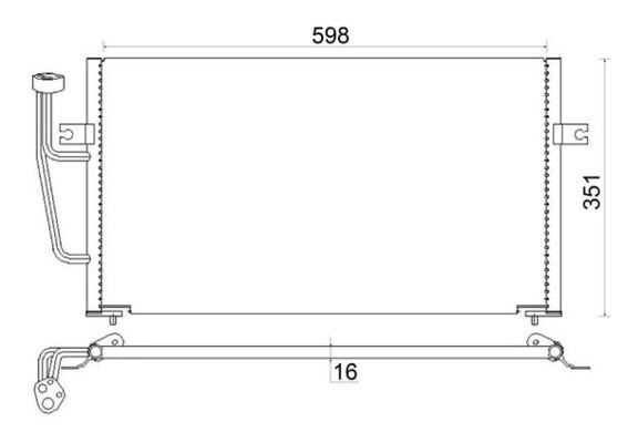 Condensatore, Climatizzatore - AC 193 000S MAHLE
