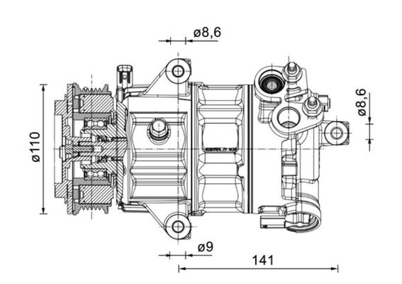 Compressore, Climatizzatore - ACP 1491 000P MAHLE