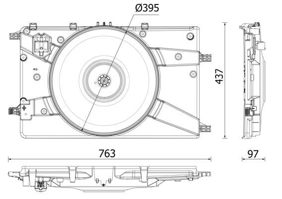 Fan, radiator - CFF 546 000P MAHLE
