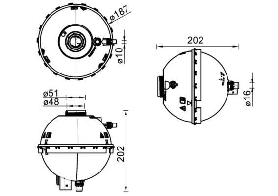 Serbatoio compensazione, Refrigerante - CRT 211 000S MAHLE