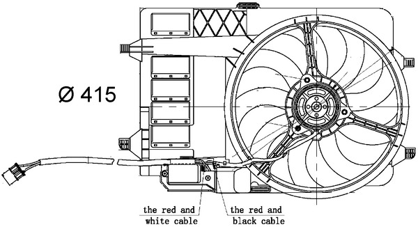 Fan, radiator - CFF 30 000S MAHLE