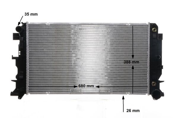 Radiator, engine cooling - CR 12 000S MAHLE