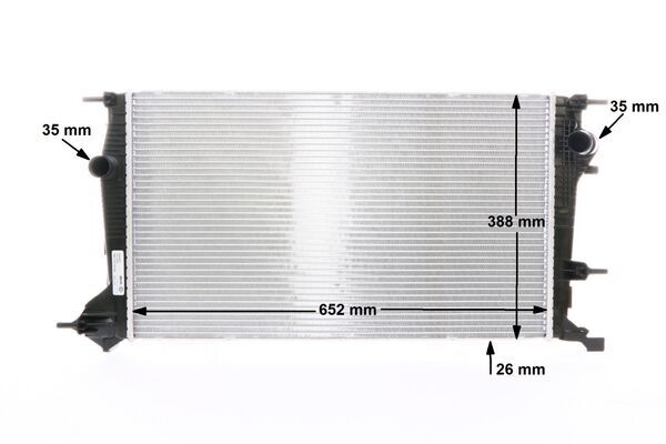 Radiator, engine cooling - CR 21 000S MAHLE
