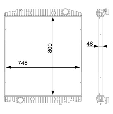 Radiator, engine cooling - CR 113 000S MAHLE