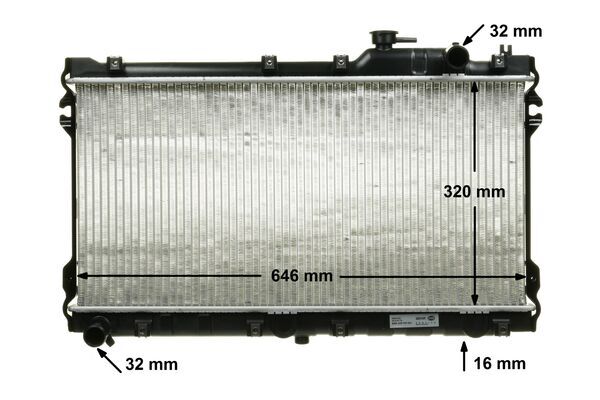 Radiator, engine cooling - CR 185 000S MAHLE