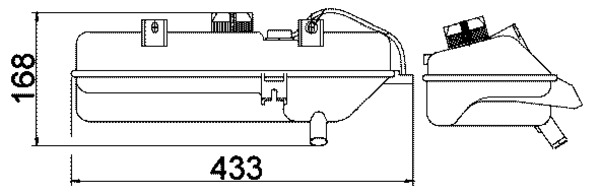 Serbatoio compensazione, Refrigerante - CRT 16 000S MAHLE