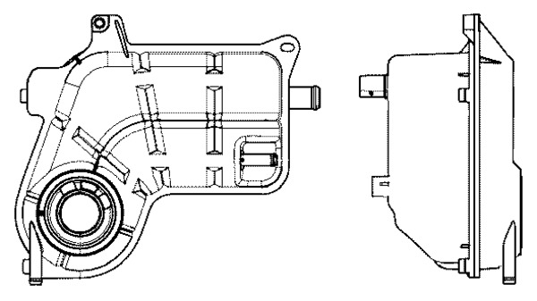 Expansion Tank, coolant - CRT 25 000S MAHLE