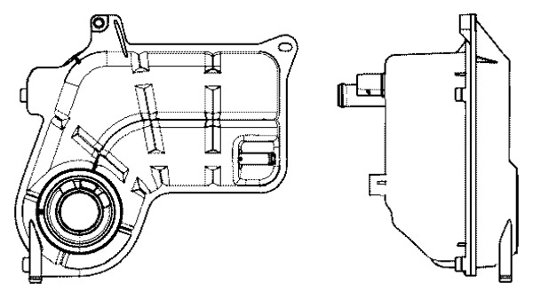 Expansion Tank, coolant - CRT 26 000S MAHLE