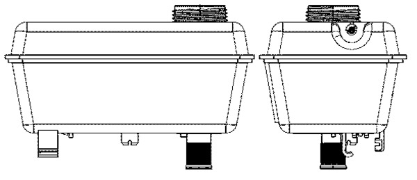 Expansion Tank, coolant - CRT 27 000S MAHLE