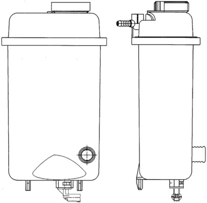 Expansion Tank, coolant - CRT 52 000S MAHLE