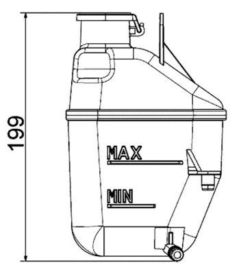 Expansion Tank, coolant - CRT 88 001S MAHLE