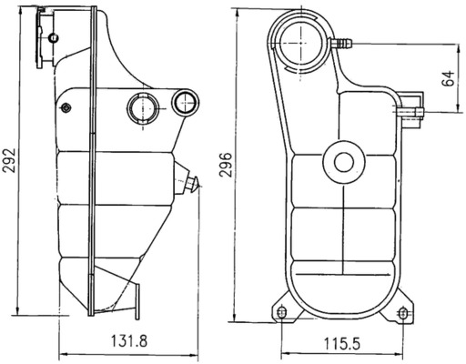 Serbatoio compensazione, Refrigerante - CRT 119 000S MAHLE