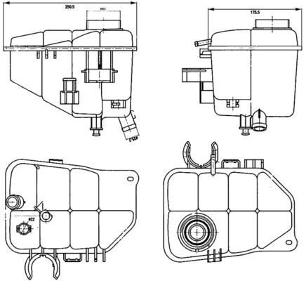 Serbatoio compensazione, Refrigerante - CRT 126 000S MAHLE