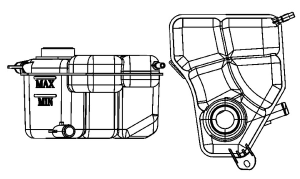 Expansion Tank, coolant - CRT 133 000S MAHLE