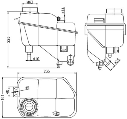 Serbatoio compensazione, Refrigerante - CRT 202 000S MAHLE