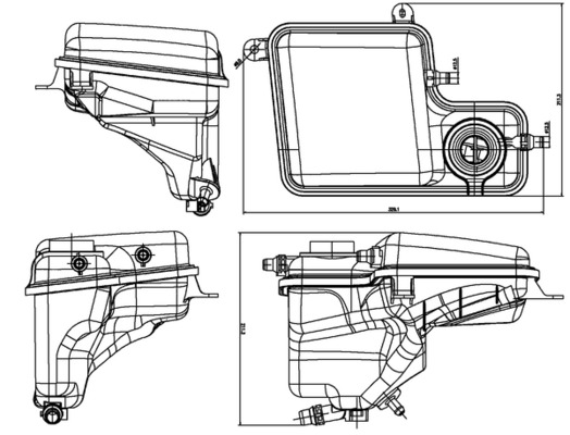 Expansion Tank, coolant - CRT 203 000S MAHLE