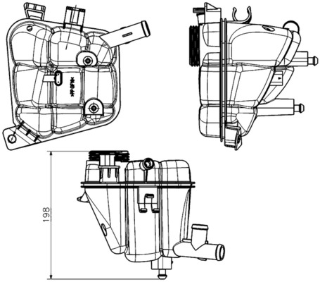 Expansion Tank, coolant - CRT 231 000S MAHLE