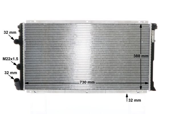 Radiator, engine cooling - CR 204 000S MAHLE