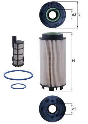 Filtro carburante - KX 403/1KIT MAHLE