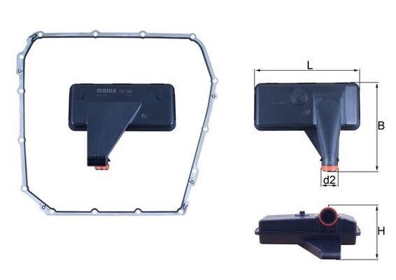 Filtro idraulico, Cambio automatico - HX 185D MAHLE