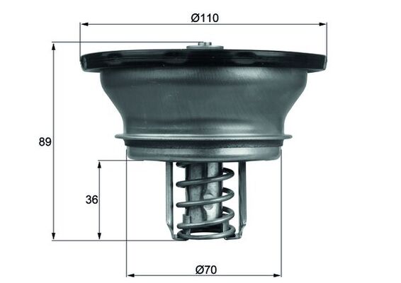 Termostato, Refrigerante - THD 3 82 MAHLE