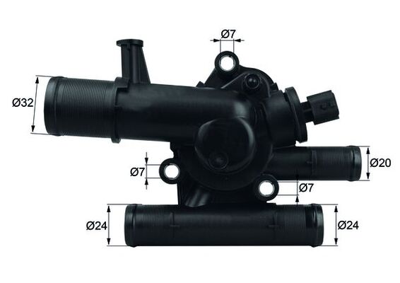 Thermostat, coolant - TI 214 83 MAHLE