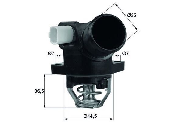 Thermostat, coolant - TM 32 103 MAHLE