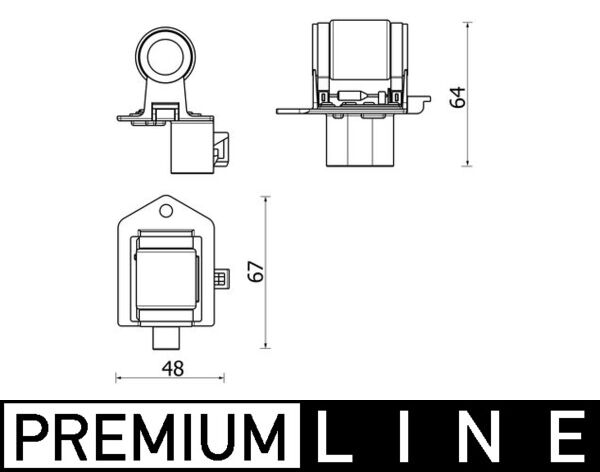 Resistor, interior blower - ABR 156 000P MAHLE