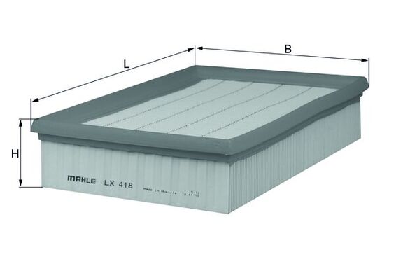 Filtro aria - LX 418 MAHLE