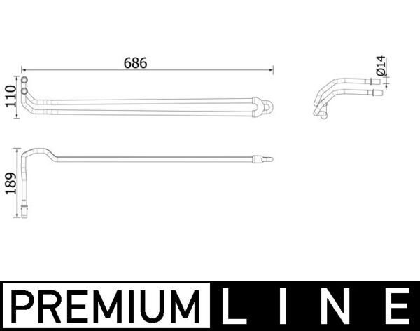 Ölkühler, Lenkung - CLC 95 000P MAHLE