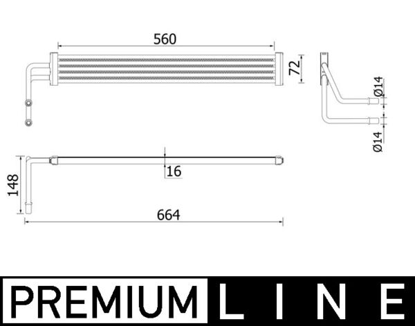 Ölkühler, Lenkung - CLC 97 000P MAHLE