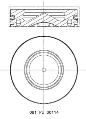 Поршень - 081 PI 00114 000 MAHLE