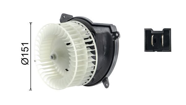 Interior Blower - AB 222 000S MAHLE
