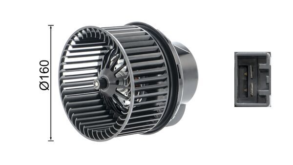 Interior Blower - AB 244 000P MAHLE