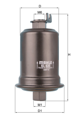 kuro filtras - KL 435 MAHLE