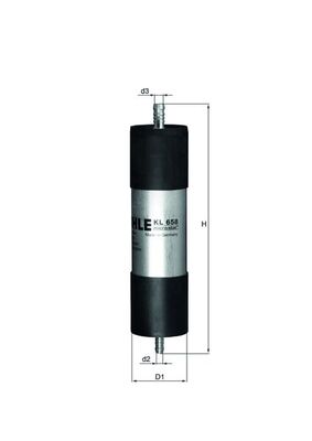 Fuel filter - KL 658 MAHLE