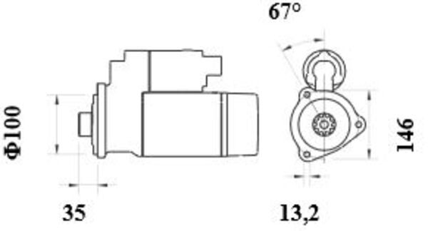 Starter - MS 999 MAHLE