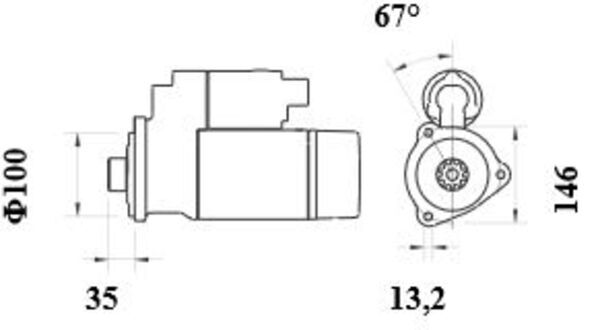 starteris - MS 1002 MAHLE