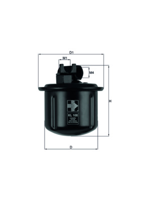 Fuel filter - KL 108 MAHLE