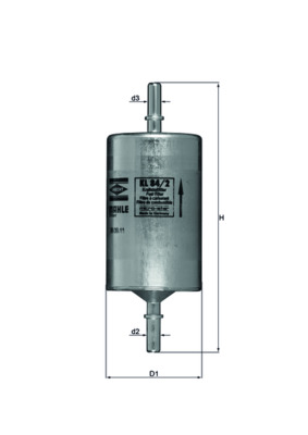 Fuel filter - KL 84/2 MAHLE