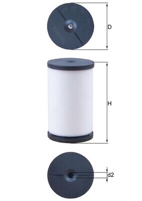 Hydraulic Filter, automatic transmission - HX 191 MAHLE