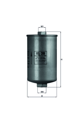 Filtro carburante - KL 28 MAHLE