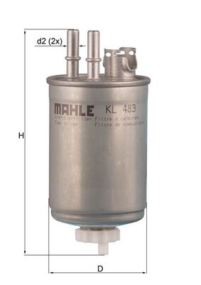 Fuel filter - KL 483 MAHLE