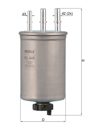 Filtro carburante - KL 446 MAHLE