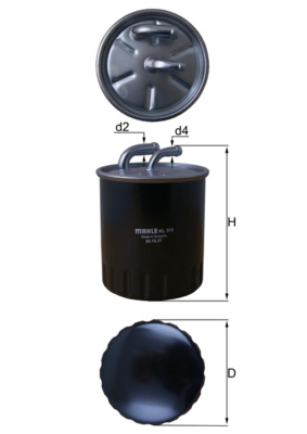 Fuel filter - KL 313 MAHLE